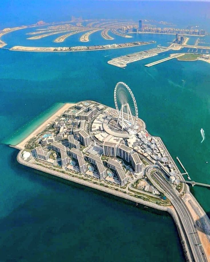 Blue Water Island, Dubai_ ___#Dubai #UAE #photography📷 #Beautiful blue waters island