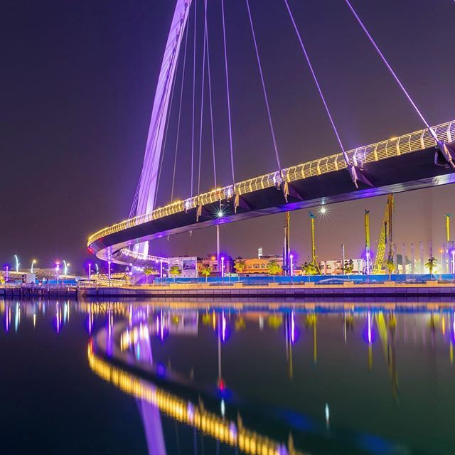 Priceless beauty ❤️ tolerance bridge at Dubai water canal ❤️